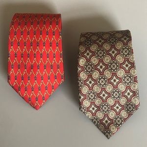 EUC Two Silk Ties Custom Shop NYC